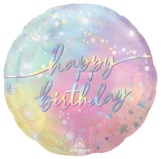 18” Happy Birthday Luminous Balloon