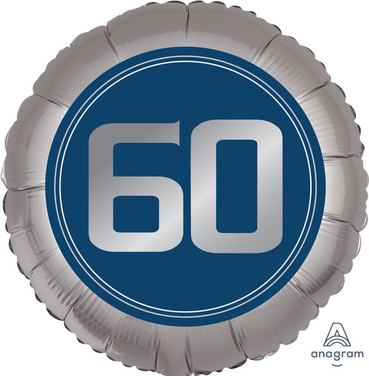 18” Birthday Milestone 60 Satin Balloon