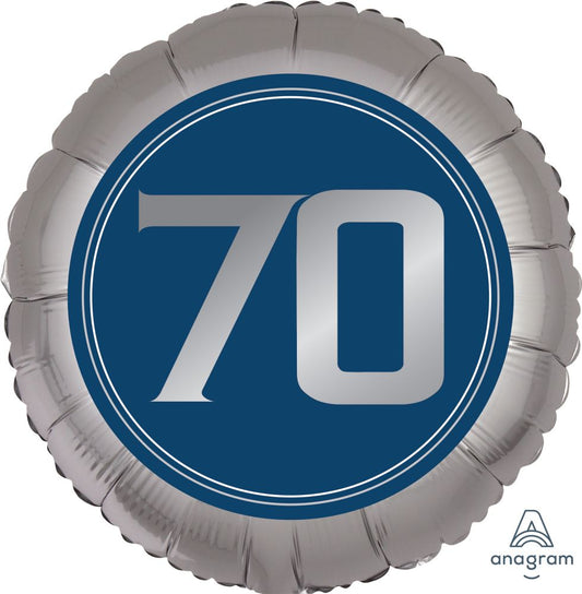 18” Birthday Milestone 70th Satin Balloon
