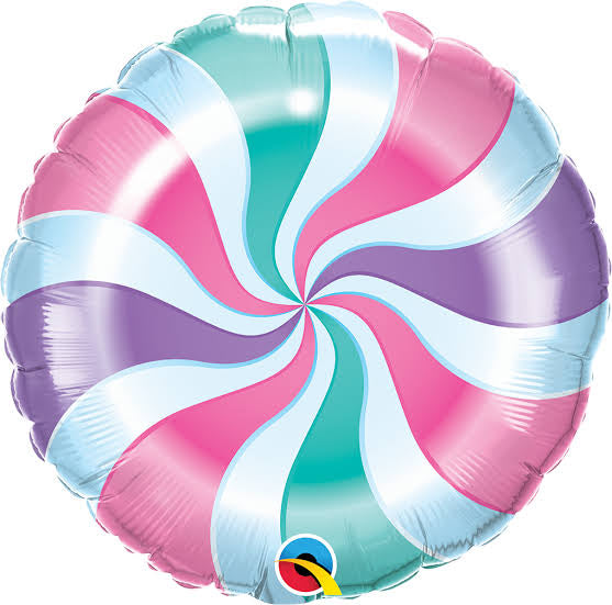 18" Candy Swirl Pastel Balloon