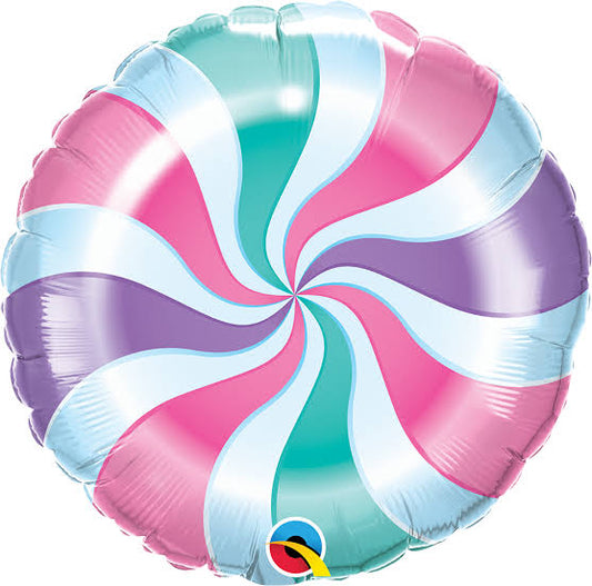 18" Candy Swirl Pastel Balloon