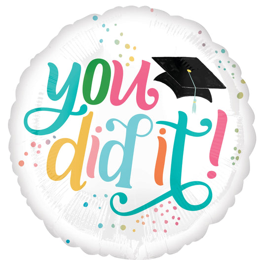 18" You Did It Grad Balloon