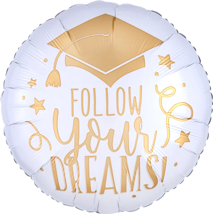 18" Follow Your Dreams Grad Balloon