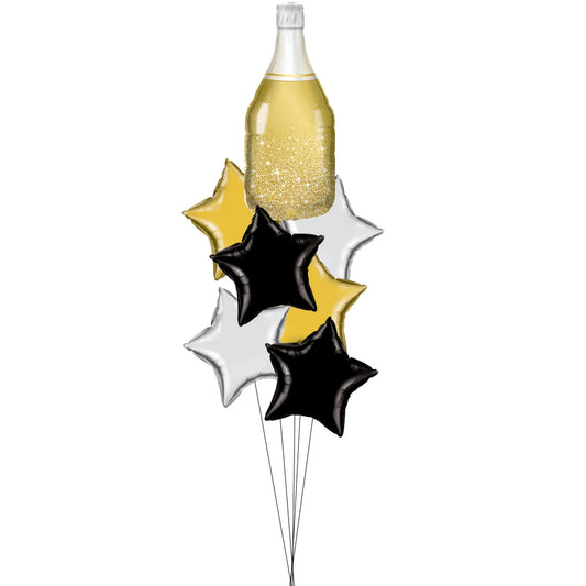 Champagne & Stars Balloon Bouquet