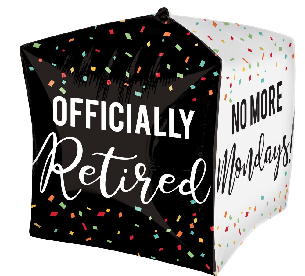 Officially Retired No More Mondays Cubez Balloon