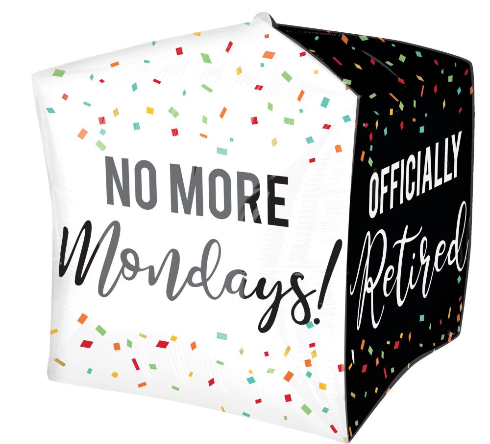 Officially Retired No More Mondays Cubez Balloon