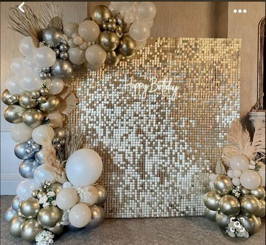 Gold Shimmer Wall Rental