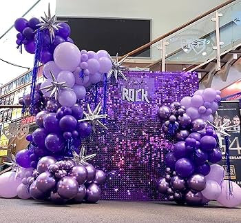 Purple Shimmer Wall Rental