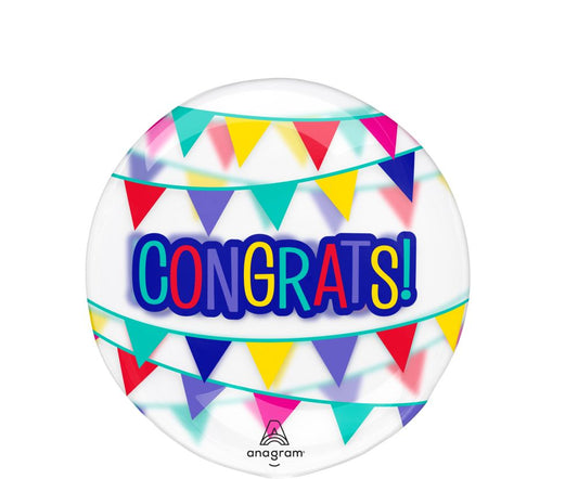 Congrats Banner Bubble Balloon