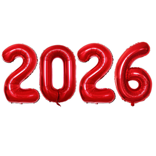 Class of 2026 Red Foil Balloons