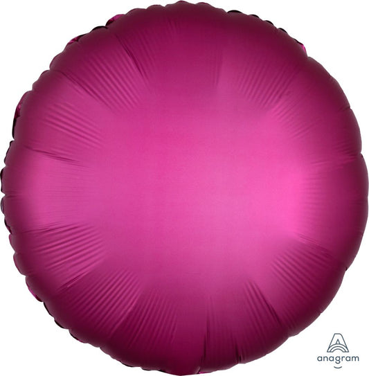 18" Pomegranate Red Circle Balloon
