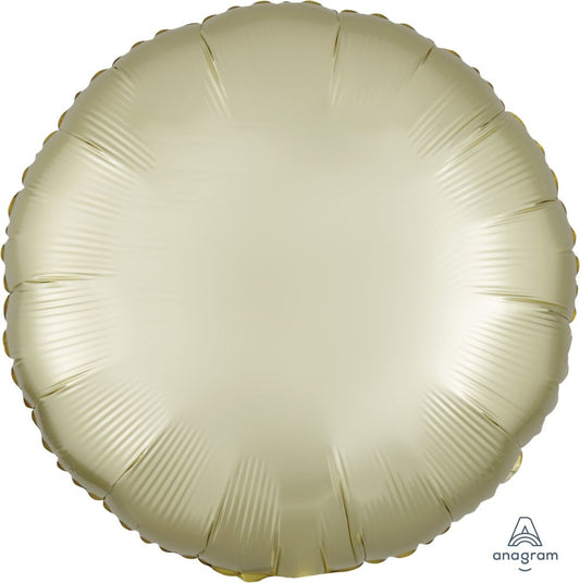18" Pastel Yellow Circle Balloon