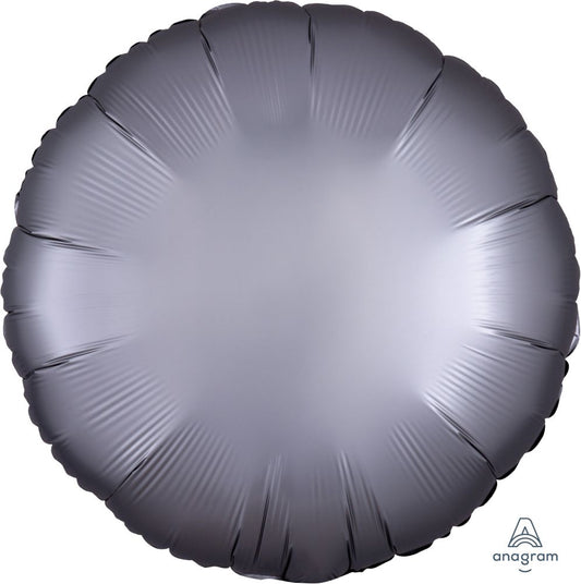 18" Platinum Satin Circle Balloon