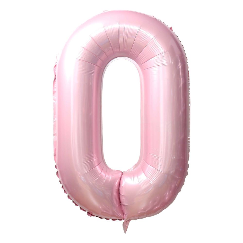 Light Pink Number Foil Balloon