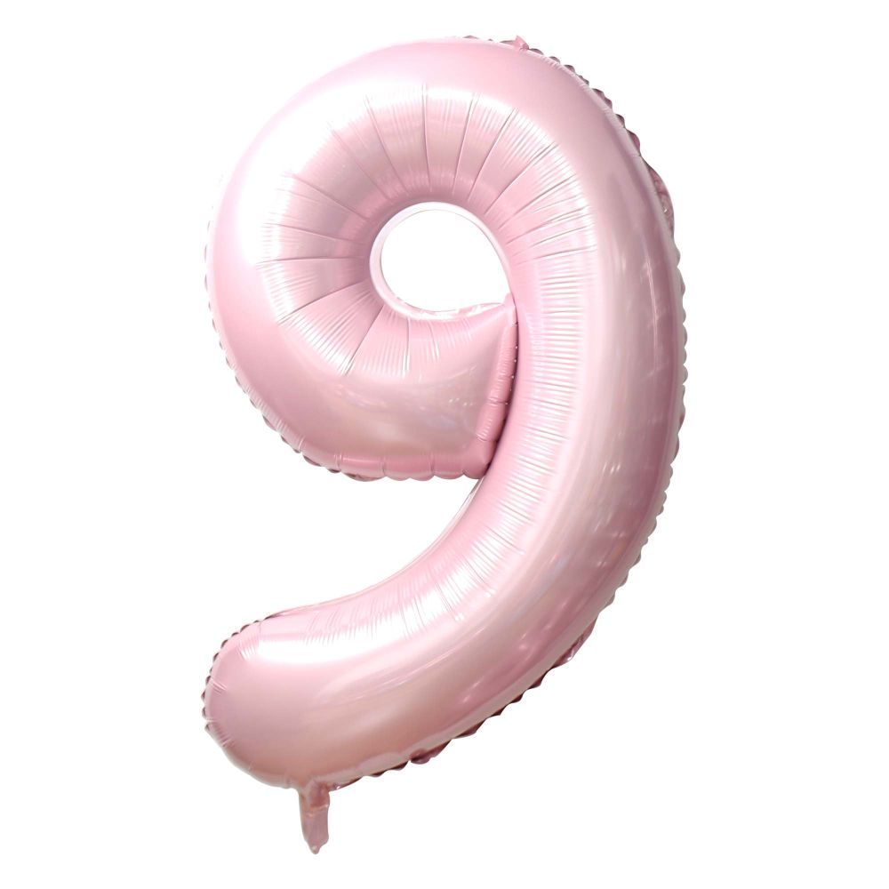 Light Pink Number Foil Balloon