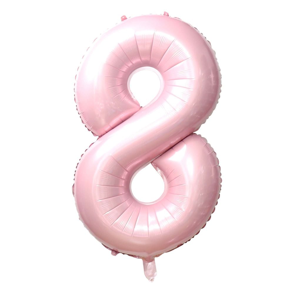 Light Pink Number Foil Balloon