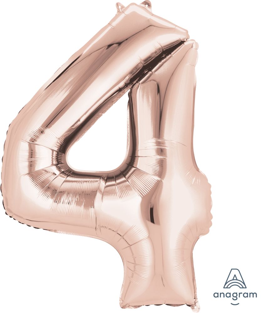 Rose Gold Number Foil Balloon