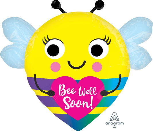 18" Bee Well Soon! Bee Shape Balloon