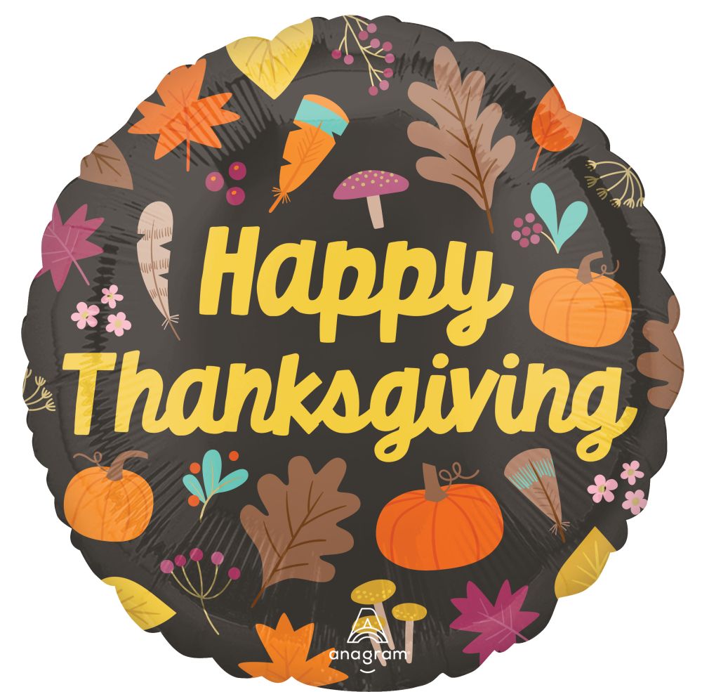 18" Happy Thanksgiving Balloon