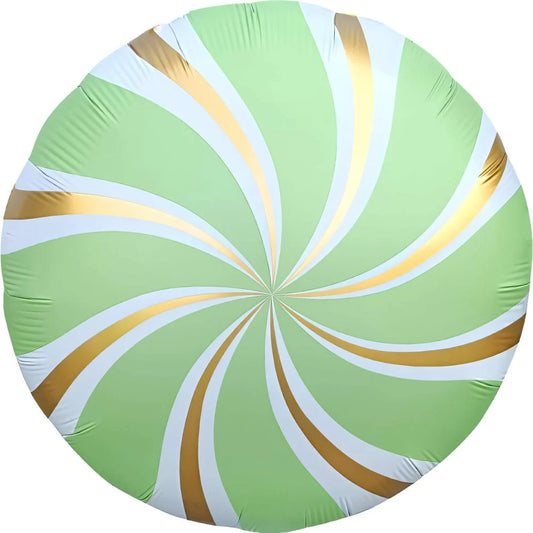 18" Candy Swirl Pastel Green Balloon