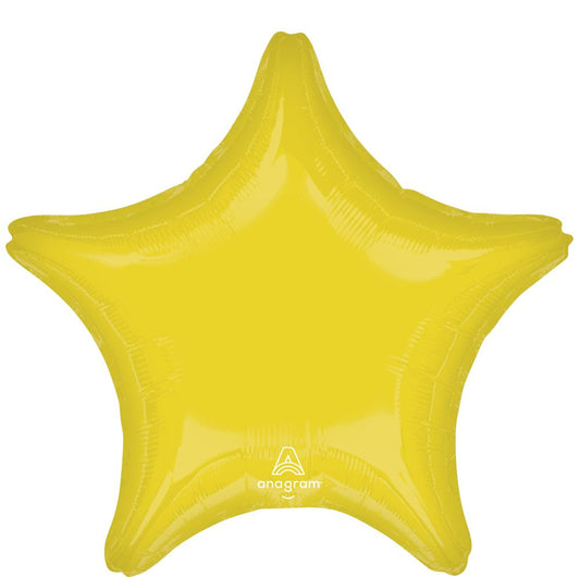 18” Yellow Star Balloon
