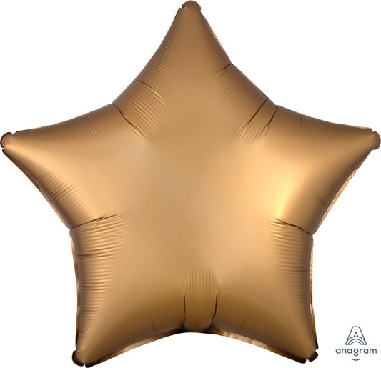 18” Satin Luxe Gold Star Balloon