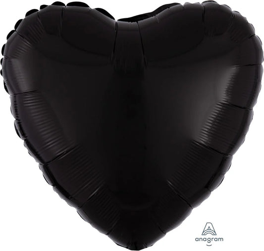 18" Black Heart Balloon