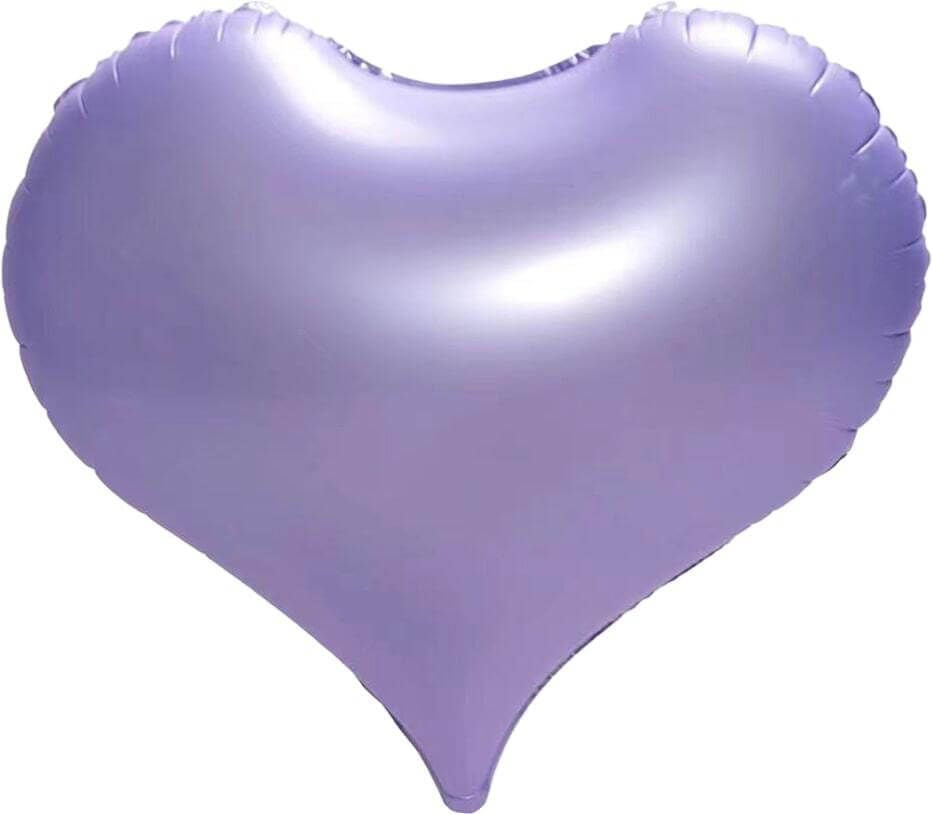 18" Matte Lilac Heart Balloon