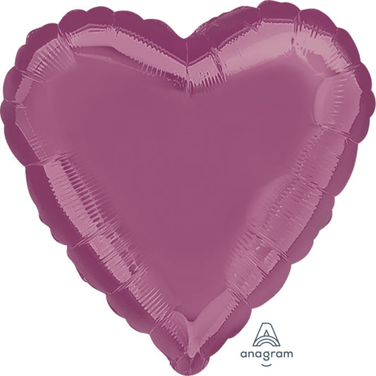 18" Lavender Satin Luxe Heart Balloon