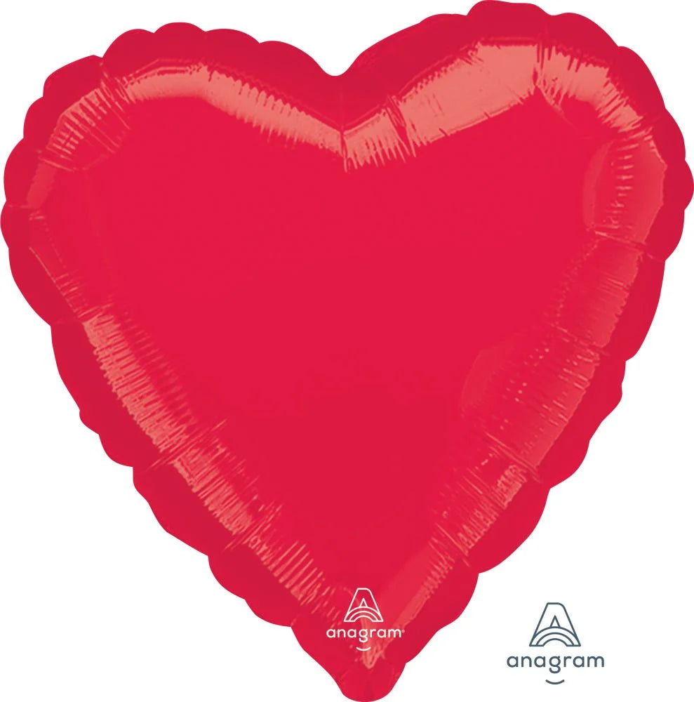 28" inch Shiny Red Heart