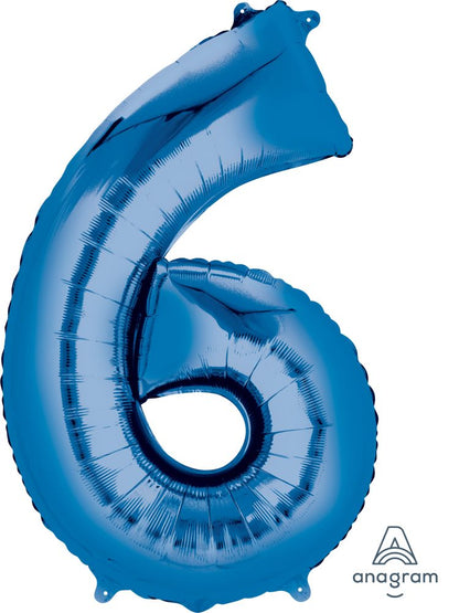Royal Blue Number Foil Balloon
