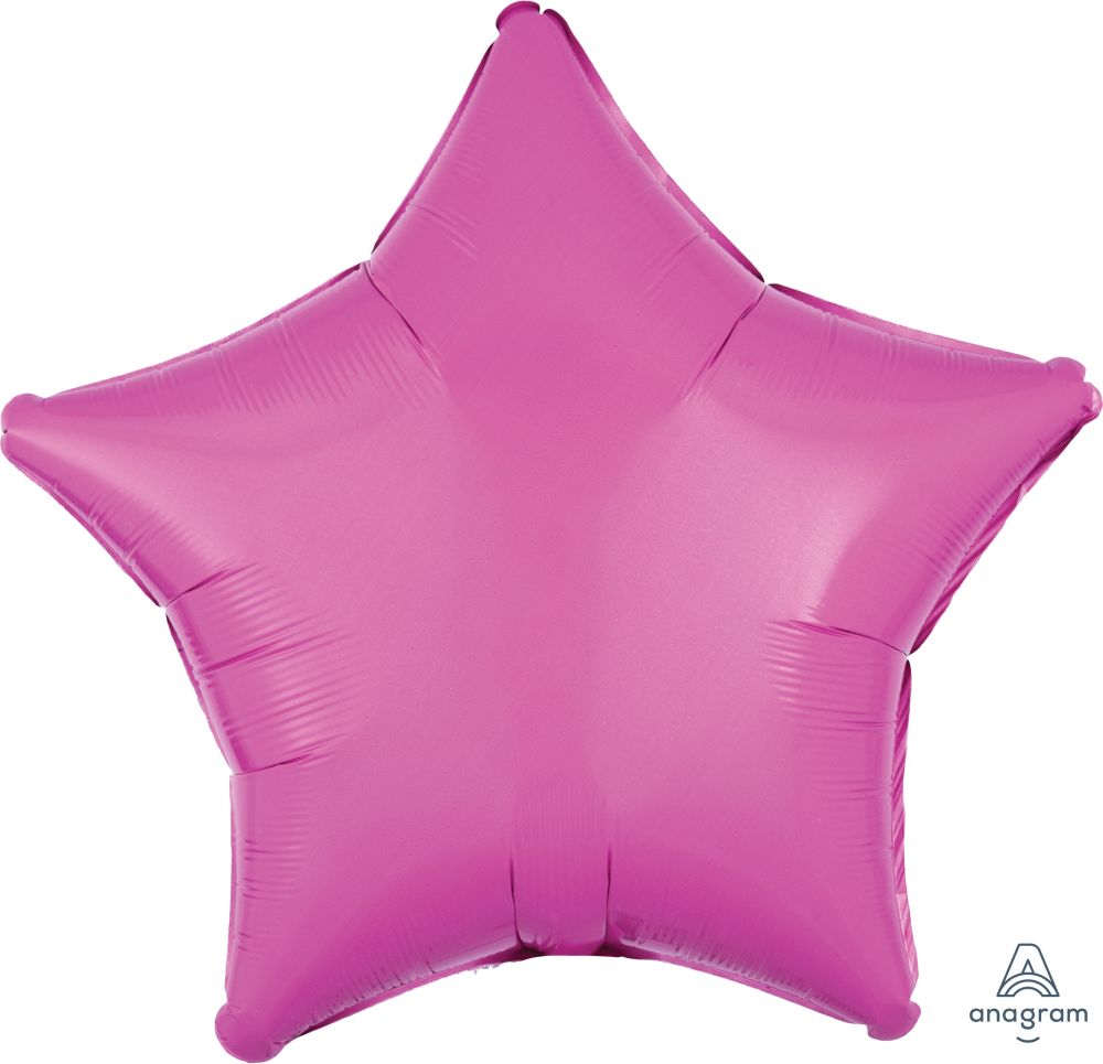 18" Bright Bubble Gum Pink Star