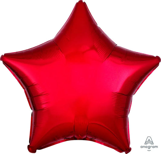 18" Metallic Red Star