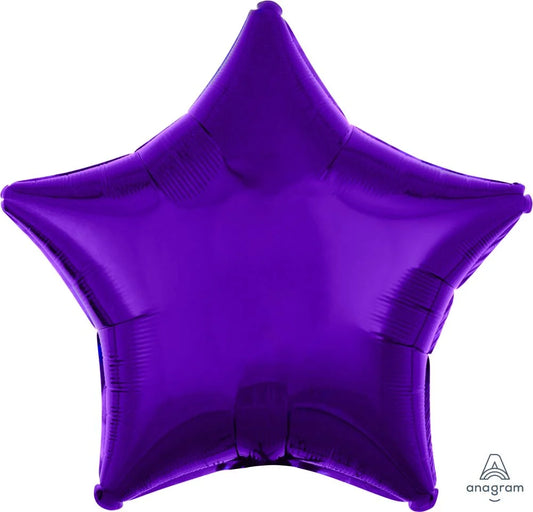 18” Purple Star Metallic Balloon