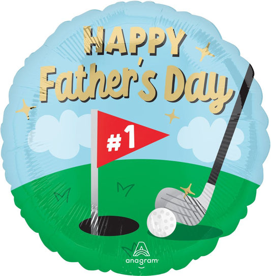 18" Happy Father’s Day Golf Balloon