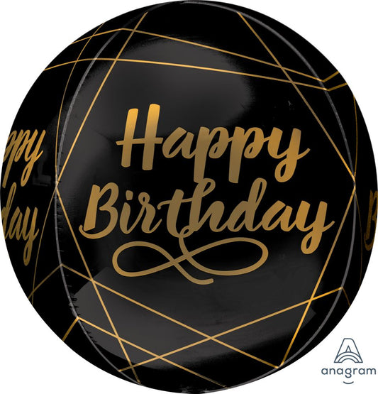 Elegant Birthday Orbz Balloon