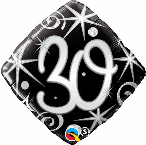 18” 30 Elegant Sparkle and Swirls Balloon