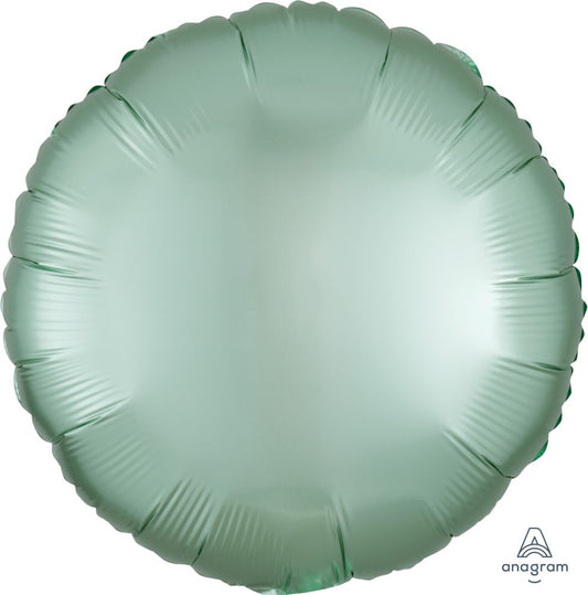 18" Satin Mint Green Circle Balloon