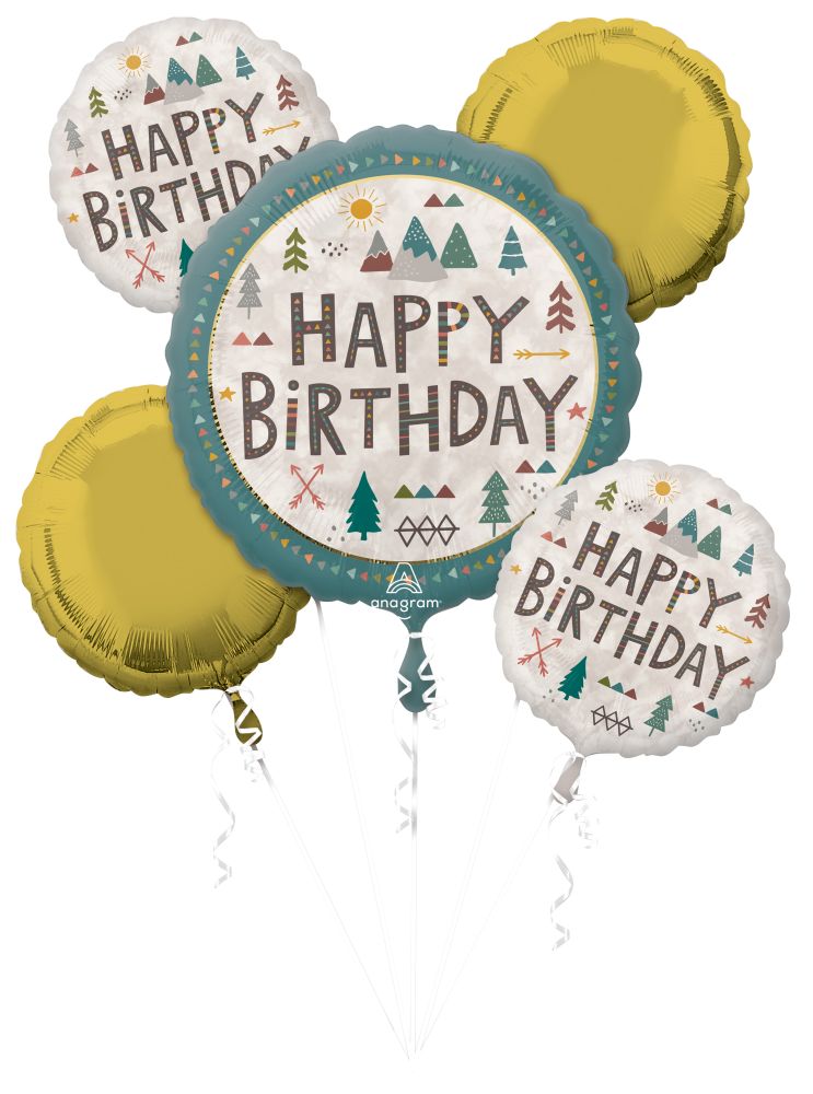 Happy Birthday Wilderness Balloon Bouquet