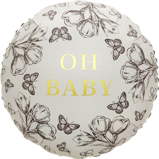 18” Oh Baby Butterflies Balloon