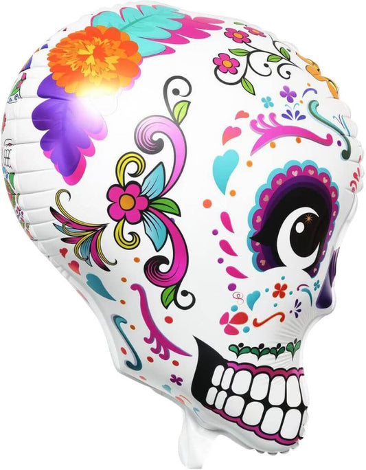 3D Sugar Skulls Jumbo Foil Balloon