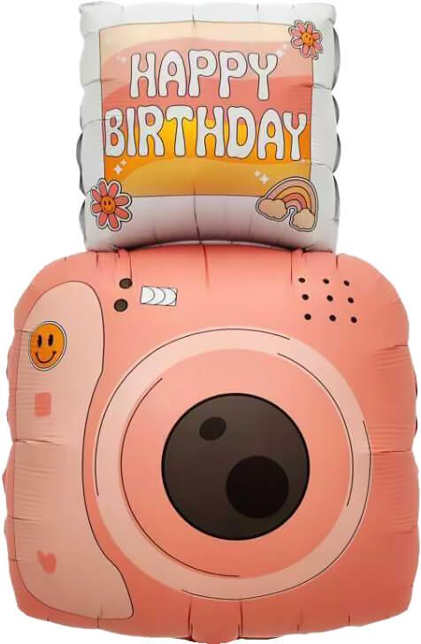 Happy Birthday Camera Jumbo Foil Balloon