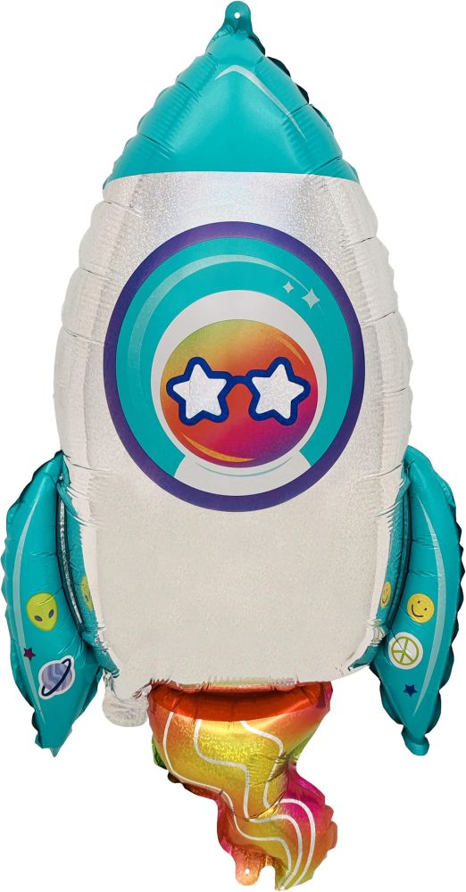Rocket Ship and Astronaut Balloon Jumbo Foil Balloon