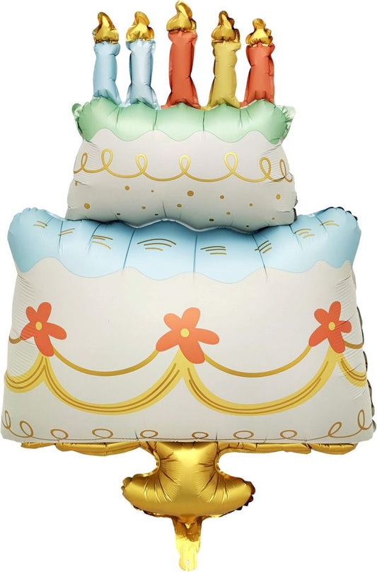 Classy Birthday Cake SuperShape Balloon