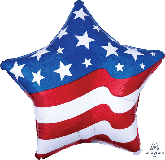 18” Patriotic Star Balloon
