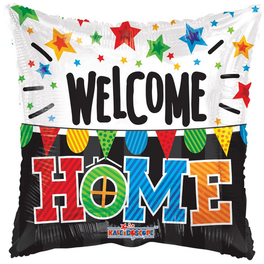 Welcome Home Banner Square Foil Balloon
