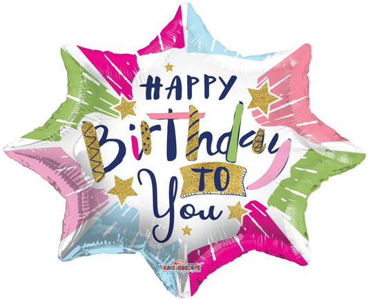 Happy Birthday To You Shape Foil Balloon