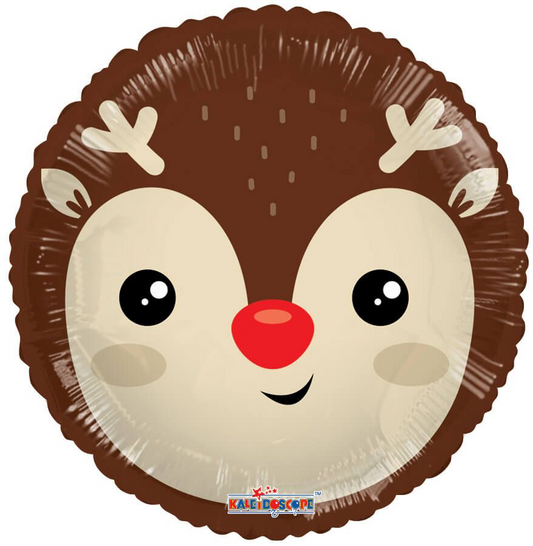 18" Christmas Santa & Reindeer Winter Balloon