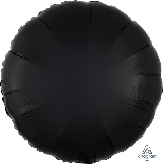 18" Black Circle Balloon