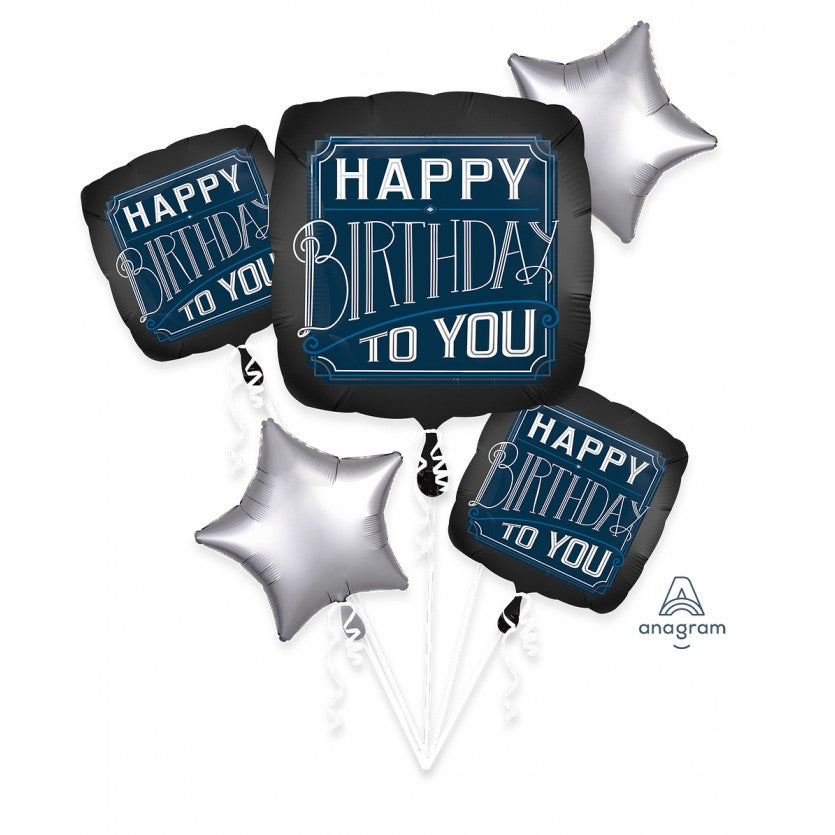 Happy Birthday Man Balloon Bouquet
